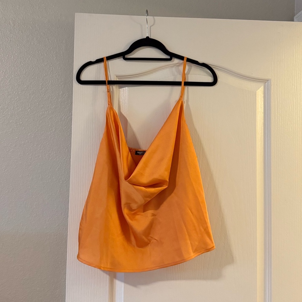 Orange Satin Set